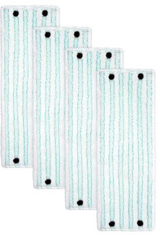 Wischmoppbezüge, Kompatibel Mit Leifheit，Clean Twist M Micro Duo, Wiederverwendbares Wischmopppad 42 Cm(4PCS)