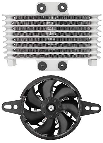 Generic Professional High Performance Aluminum Motorcycle Engine Oil Cooling Fan Water Cooler Radiator for Most Motorcycles