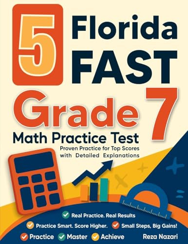 5 District of Columbia DC CAPE Grade 7 Math Practice Tests: Proven Practice for Top Scores with Detailed Explanations