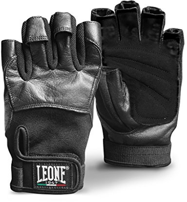 LEONE 1947, Gymnastikhandschuhe, Unisex-Erwachsene, Schwarz, AB713