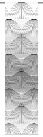 Home fashion SCHIEBEVORHANG DEKOSTOFF Digitaldruck BENARI, Stoff, grau, 245 x 60 cm