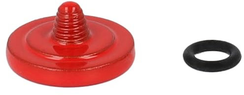 vhbw Auslöseknopf kompatibel mit Leica M1, M2, M3, M6, M7, M8, M9, M9-P, M-A, M-E Kamera - Ergonomischer Ersatzknopf, Metall, Rot