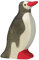 cama24com Pinguin Holzfigur Holzspielzeug Meerestiere von Holztiger mit Palandi® Sticker