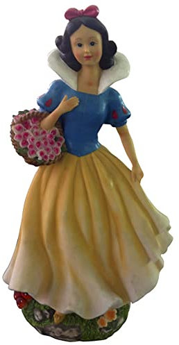 VERDELOOK Statua Biancaneve da Giardino in Poliresina, Robusta e Durevole nel Tempo, Statuetta Biancaneve