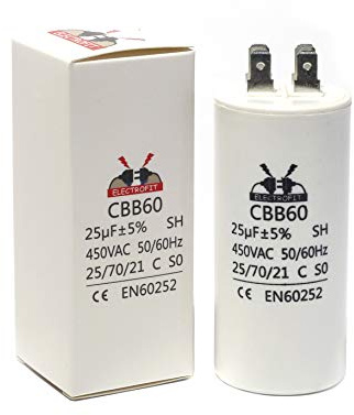Motor Start Run Capacitor-25 uF/450 V AC CBB60