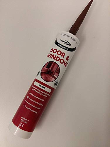 6 x Bond it Brown Frame Mate Door and window silicone for sealing and draught proofing