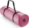 TRESKO Yogamatte Phthalatfrei - Gymnastikmatte rutschfest, extra dicke Pilatesmatte Fitnessmatte mit Tragegurt, 185 x 60 x 1,5cm