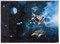 goldbuch Schreibunterlage, Raumschiff, 49 x 38 cm, Mit seitlicher Einstecklasche, Laminierter Kunstdruck, Dunkelblau/Schwarz, 75570