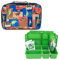 Go Green Lunch Box,Dinosaurier Auslaufsichere isolierte Lunchbox-Set für Jungen Mädchen Kinder,5 Fächer Bento auslaufsichere Lunchbox,Getränkeflasche,Gel-Eisbeutel (Jurassic Party)