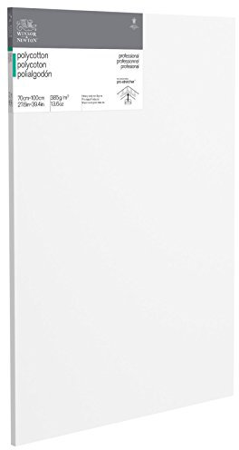 Winsor & Newton 6206034 Professional Keilrahmen aus Baumwollmischgewebe, 385 g/m², 3-fach grundiert, mittlere Körnung, ideal für die Ölfarben und Acrylfarben - 70x100cm