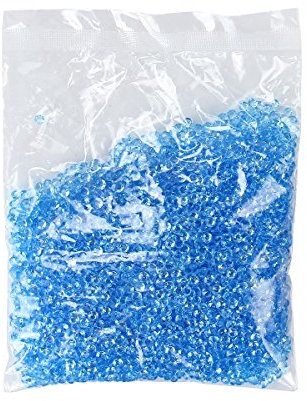 Evilandat 5000 PCS Streudeko Diamant Tischdeko Stein Verzierung Hochzeit Glitzert Klar Bling Faux Acryl Optik, 4,5mm, Wasserblau