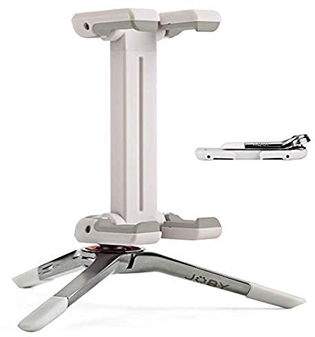 Joby JB01493-0WW GripTight ONE Micro Standfuß faltbarer Universal-Handy-Halter (extrem kompakter, geeignet für Smartphones/iPhone) weiß