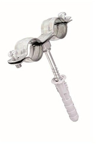 31mm-36mm/1 Metal Double Pipe Clip with Screw/Pipe Bracket/Tube Clamp