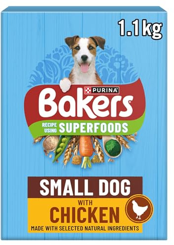 Bakers Small Dry Dog Food Chicken and Veg 1.1kg