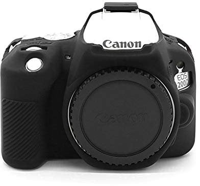 kinokoo Silikonhülle für Canon EOS 200D / Rebel SL2 Rebel SL3 EOS 250D/200D II Schutzhülle (schwarz)