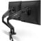 Supporto da scrivania per monitor, alta qualità, bracci per doppio monitor, completamente regolabile, movimento a molla, compatibile con schermi VESA da 17 a 32 pollici