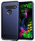 DQG Anti-Fall hülle für LG G8S ThinQ Hülle, Weiche Handytasche Kohlefaser TPU Handyhülle Silikon Tasche Schale rutschfest Case Cover für LG G8S ThinQ (6.21) - Blau