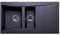 Astini Xeron 1.5 Bowl Black SMC Synthetic Reversible Kitchen Sink & Waste