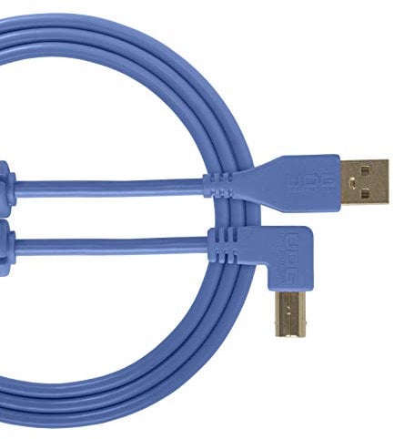 UDG U95005LB Cable USB 2.0 (A-B) - High-speed Audio Optimized USB 2.0 A-Male to B-Male cable, Blue, 2M
