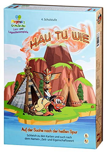 Piepmatz und Grünschnabel HAUTUWIE - Deutsch-Lernspiel für Schüler ab der 4. Klasse - deutsche Grammatik Lernen und vertiefen - Wortarten definieren - Wortspiel - für 2-6 Spieler - ab 9 Jahren