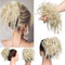 Haarteil Dutt Haargummi mit Haaren Glatt struppige Haarknoten Hochsteckfrisuren Synthetik günstig Haarverlängerung für Frauen Bleichblond
