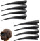 Fermaglio per Capelli a Becco D'anatra in Metallo Grandi Fermagli per Capelli in Coccodrillo per Capelli Strumento per Lo Styling per Capelli Spessi e Sottili per Ragazze da Donna Nero 8 Pezzi