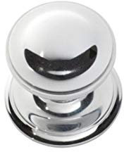85MM - Solid Brass Heavy Victorian Centre Door Knob - Chrome Polished - Fixed