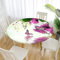 Tischdecke Abwaschbar Round 120cm, Morbuy Elastisch Outdoor Tischdecken Wasserabweisend Lotuseffekt Garten Tischtücher Lila Schmetterling Table Cloth, Ideal für 100cm-110cm