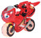 Ricky Zoom Ricky Sauvetage Eclair, figurine d'action pour enfants, roue libre, grande moto de 22 cm avec lumières, moto pour enfants garçons et filles de 3 ans et plus