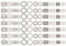 Tupalizy - 120 ganci per reggiseno da cucito, bikini e costume da bagno, anelli di lingerie in metallo, clip di regolazione per abito, 3 stili, 8 mm e 12 mm, argento e nero metallizzato