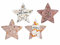 Sottopentola Natalizi a forma di Stella in Ceramica Set 4 Piatti Natalizi a Forma di Stella Sottopiatto di Natale Idea Regalo