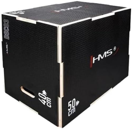 Plyometric Box Black 500x400x300mm HMS DSC03
