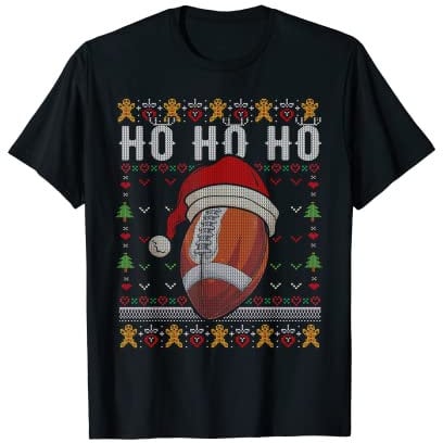 American Football Ho Ho Ugly Weihnachtspullover T-Shirt