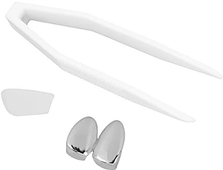 Dents en Argent, Argent Dents Grillsplating Dents Brace À La Mode Dents En Métal Décoration Bijoux Pour Halloween Partygold (Argent)