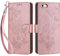 SIENIANLINE Handyhülle für iPhone 6 / iPhone 6s Hülle, Premium PU Leder Flipcase Schutzhülle Klapphülle mit Kartenschlitz und Faltbare Brieftasche Hülle für iPhone 6 / iPhone 6s - Roségold