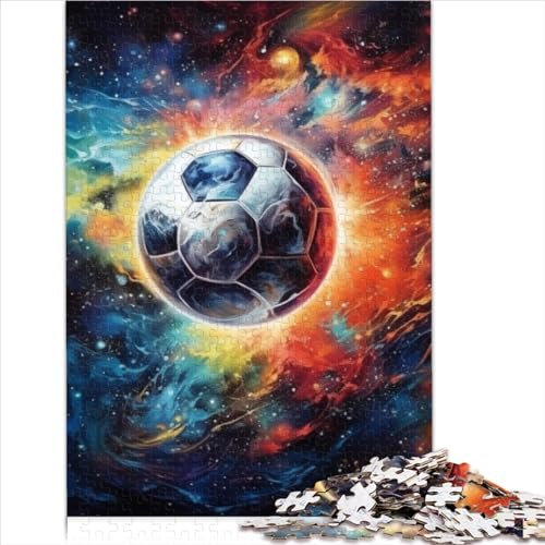 Adult Puzzles Star Football 1000 Piece Cardboard Puzzles Ages 12+ Educational Toy Size (26x38cm)