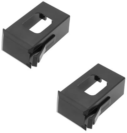 VGOL 2 Pièces 9V Guitare Pick-up Support de Boîtier de Batterie Boîte en Plastique pour Guitare Acoustique EQ-7545R Guitare Batterie Boîte Couvercle 51,5x28,5x19mm Noir