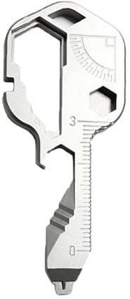 One Them Durable 24-in-1 Multi Tool Key Multifunction Key Shaped Pocket Tool Stainless Steel Key Shaped Tool for Bottle Opener and Screwdriver