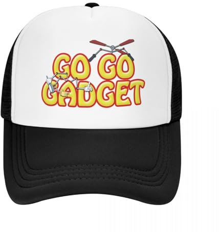 WVVCXCC Unisex y de Moda Go Go Gadget! Inspector Gadget - Gorra de béisbol de Las décadas de 1980 y 1990 Gorra de Sol Gorra de Sol Lindo Sombrero Esponjoso té Mujer Deportes Regalos al Aire Libre