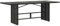 vidaXL Table de Jardin avec Dessus en Verre Noir résine tressée, Table d'extérieur, Table à Manger de Jardin, Meuble de Jardin, Table de Patio