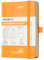 POPRUN Kalender 2025 Tagesplaner Hardcover 16 x 10,5 cm, Tageskalender A6 1 Tag 1 Seite (Montag - Sonntag), Terminplaner (Jan.2025-Dez.2025) mit Stiftschlaufe - Orange