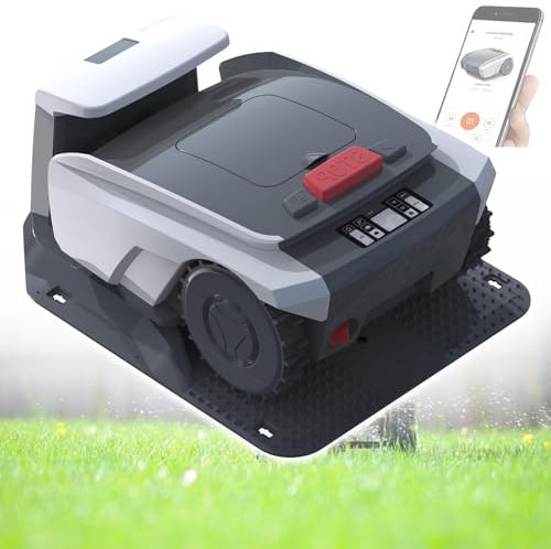 Eastnmythet Automatic Lawn Mower Robot with Boundary Wire, for Gardens up to 1500m², Self-Charging Robotic Lawnmower with GPS Navigation