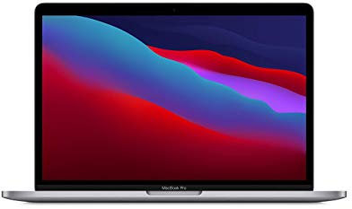 2020 Macbook Pro mit Apple M1 Chip (13-zoll, 8GB RAM, 1TB SSD Kapazität) (QWERTY English) Space Grau (Generalüberholt)