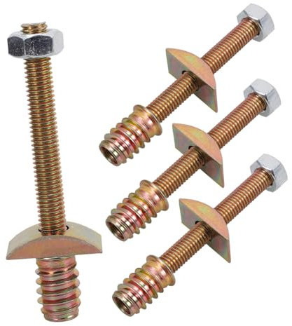 Angoily 4sets Benchtop Countertop Drawbolt Furniture Connectors Robust Worktop Clamp Kit for Kitchen