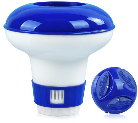 DIELOVEHUA 5 Distributeur de Chlore Flottant, Diffuseur Chlore Piscine, Distributeur de Chlore pour Piscine, Distributeur Flottant, Diffuseur de Chlore pour Piscine/Spa/Fontaines