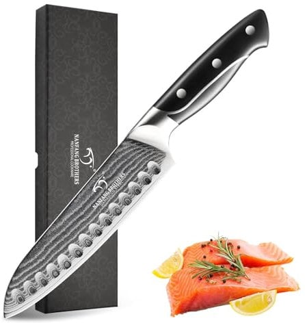 NANFANG BROTHERS 8-Inch Damascus Chef Knife, Professional Grade 67-Layer VG10 Stainless Steel Ultra-Sharp Kitchen Knife, Ergonomic Handle, Stain & Corrosion Resistant, Elegant Gift Box