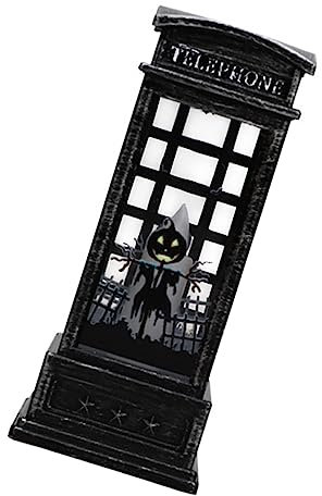 Operitacx Vintage Halloween Windlampe Gruselige Tischdekoration Für Herbst Langlebig Mit Warmem Licht Für Besondere Anlässe Für Wohnung Party Und Geschenke