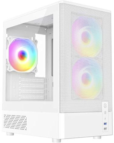 OCHW F3 White RGB Gaming PC, Ryzen 4100 Quad Core • RTX 3050 6GB Graphics Card • 8GB 3200MHz DDR4 • 1TB SSD • 700W PSU • Gaming Case • WIFI • Windows 11 Pro