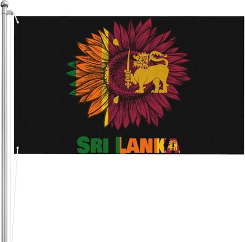Gartenflaggen 90X150cm, Vintage Sonnenblume ns Dekorative Flagge lichtbeständige Fahne für Haus Parade Feiertage