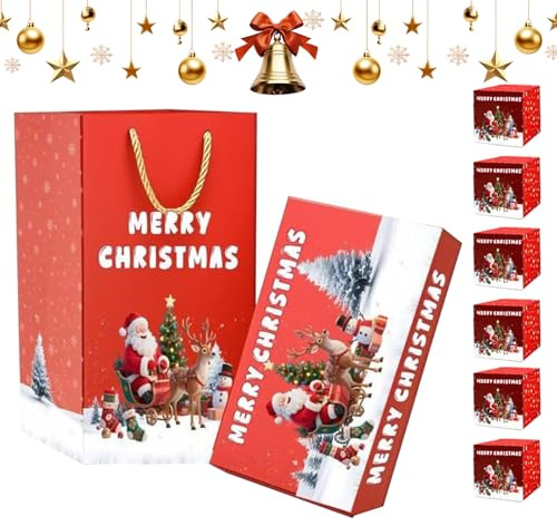 Weihnachtsgeld Überraschungsbox Festlicher Weihnachtsroter Umschlag Pop-up